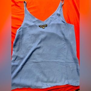 Stella Luce Blue Solid cami top work top, blouse
